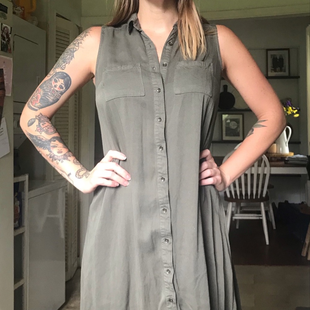 Button up dress
